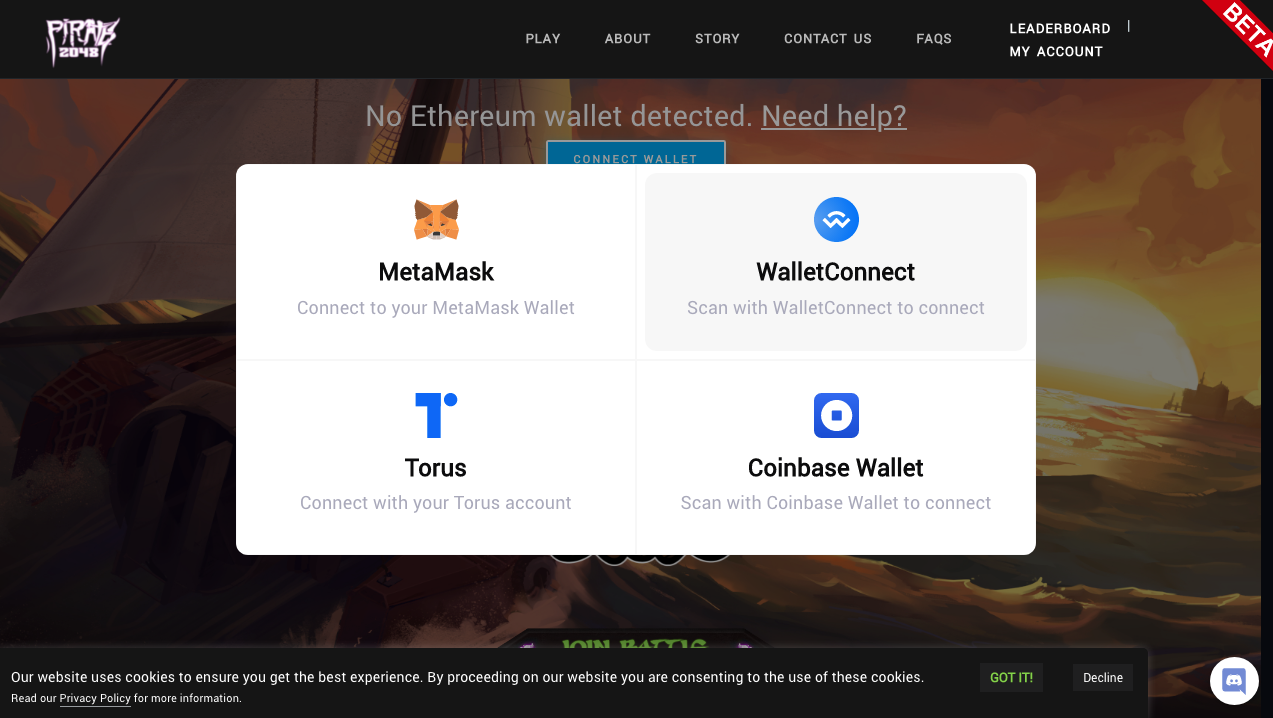 We support multiple wallets